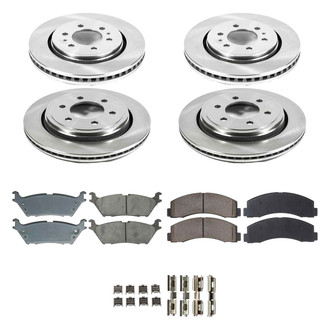 Callahan Brake Parts® - Plain Front and Rear Brake Kit