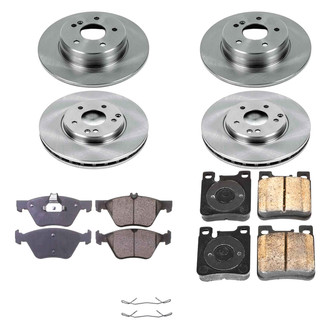 Callahan Brake Parts® - Plain Front and Rear Brake Kit