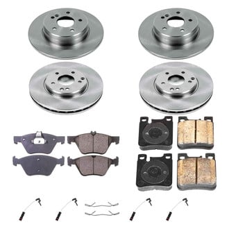 Callahan Brake Parts® - Plain Front and Rear Brake Kit