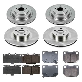 Callahan Brake Parts® - Plain Front and Rear Brake Kit