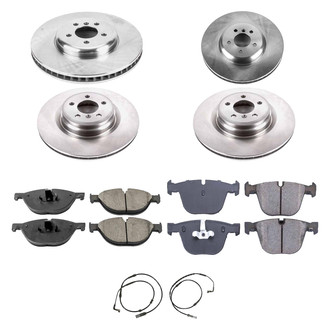 Callahan Brake Parts® - Plain Front and Rear Brake Kit
