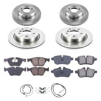 Callahan Brake Parts® - Plain Front and Rear Brake Kit