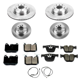Callahan Brake Parts® - Plain Front and Rear Brake Kit
