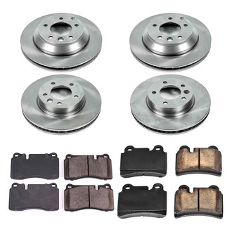 Callahan Brake Parts® - Plain Front and Rear Brake Kit