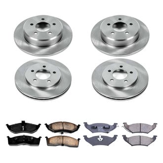 Callahan Brake Parts® - Plain Front and Rear Brake Kit