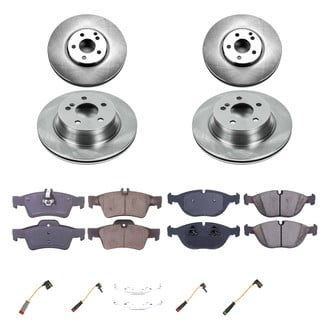 Callahan Brake Parts® - Plain Front and Rear Brake Kit