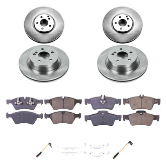Callahan Brake Parts® - Plain Front and Rear Brake Kit