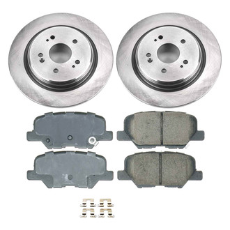 Callahan Brake Parts® - Plain Rear Brake Kit