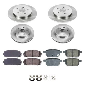 Callahan Brake Parts® - Plain Front and Rear Brake Kit