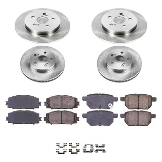 Callahan Brake Parts® - Plain Front and Rear Brake Kit