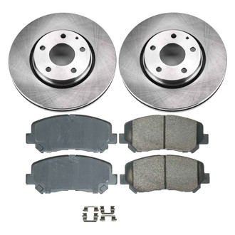 Callahan Brake Parts® - Plain Front Brake Kit