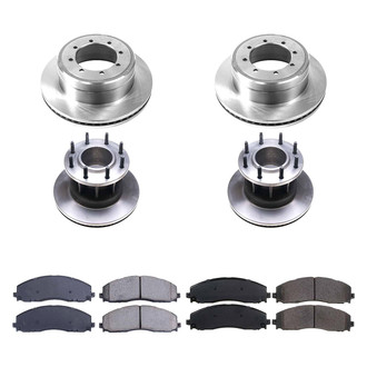 Callahan Brake Parts® - Plain Front and Rear Brake Kit