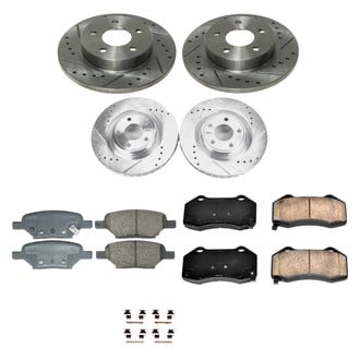 Callahan Brake Parts® - Drilled and Slotted Front and Rear Brake Kit