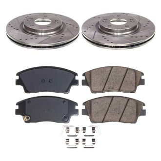 Callahan Brake Parts® - Drilled and Slotted Front Brake Kit