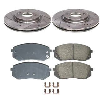 Callahan Brake Parts® - Drilled and Slotted Front Brake Kit