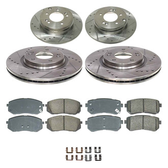 Callahan Brake Parts® - Drilled & Slotted Brake Kit