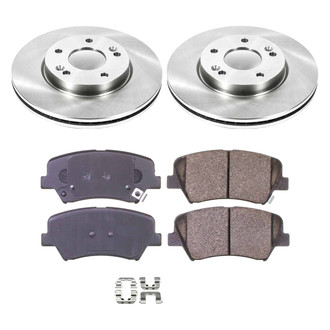 Callahan Brake Parts® - Plain Front Brake Kit