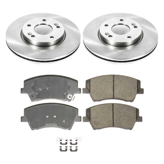 Callahan Brake Parts® - Plain Front Brake Kit