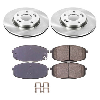Callahan Brake Parts® - Plain Front Brake Kit