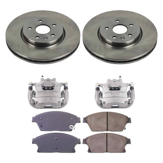 Callahan Brake Parts® K038282 - Plain Front Brake Kit with Calipers
