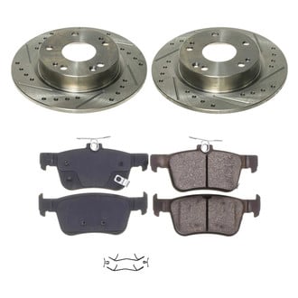 Callahan Brake Parts® - Drilled and Slotted Rear Brake Kit