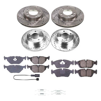 Callahan Brake Parts® - Drilled and Slotted Front and Rear Brake Kit