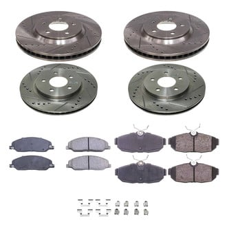 Callahan Brake Parts® - Drilled and Slotted Front and Rear Brake Kit
