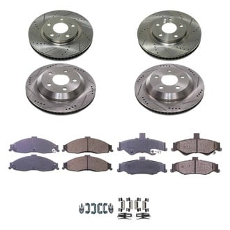 Callahan Brake Parts® - Drilled and Slotted Front and Rear Brake Kit