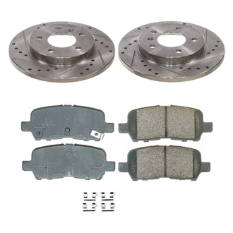 Callahan Brake Parts® - Drilled and Slotted Rear Brake Kit