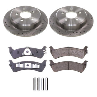 Callahan Brake Parts® - Drilled and Slotted Rear Brake Kit