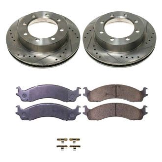 Callahan Brake Parts® - Drilled and Slotted Front Brake Kit
