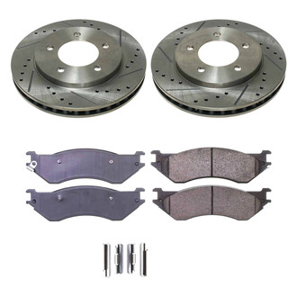 Callahan Brake Parts® - Drilled and Slotted Front Brake Kit