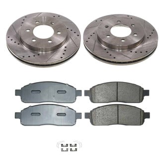 Callahan Brake Parts® - Drilled and Slotted Front Brake Kit