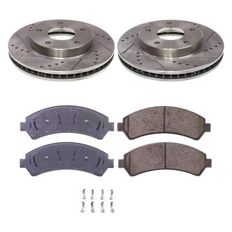 Callahan Brake Parts® - Drilled and Slotted Front Brake Kit