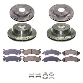 Callahan Brake Parts® - Drilled and Slotted Front and Rear Brake Kit