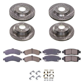 Callahan Brake Parts® - Drilled & Slotted Brake Kit
