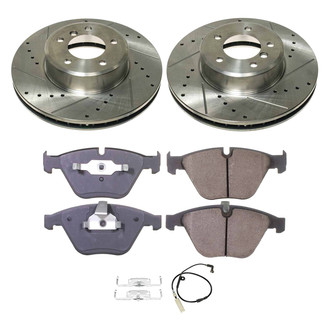 Callahan Brake Parts® - Drilled and Slotted Front Brake Kit
