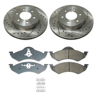 Callahan Brake Parts® - Drilled and Slotted Front Brake Kit