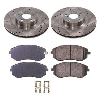 Callahan Brake Parts® - Drilled and Slotted Front Brake Kit