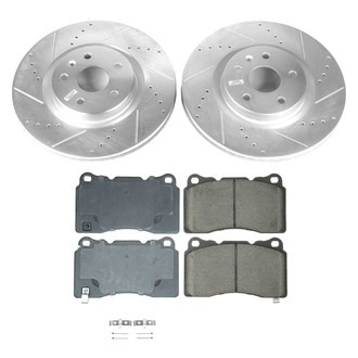 Callahan Brake Parts® - Drilled and Slotted Front Brake Kit
