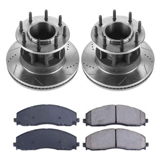 Callahan Brake Parts® - Drilled and Slotted Front Brake Kit