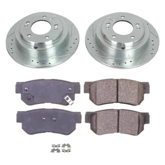 Callahan Brake Parts® K038370 - Drilled and Slotted Rear Brake Kit