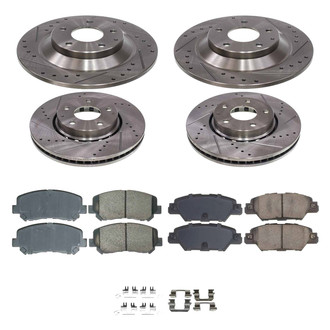 Callahan Brake Parts® - Drilled & Slotted Brake Kit
