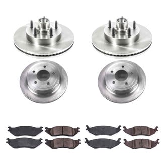 Callahan Brake Parts® - Plain Front and Rear Brake Kit