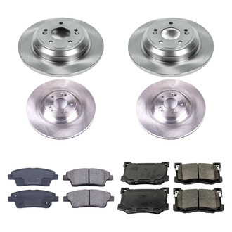 Callahan Brake Parts® - Plain Front and Rear Brake Kit