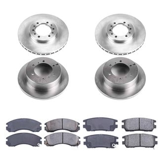 Callahan Brake Parts® - Plain Front and Rear Brake Kit