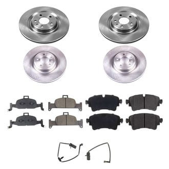 Callahan Brake Parts® - Plain Front and Rear Brake Kit