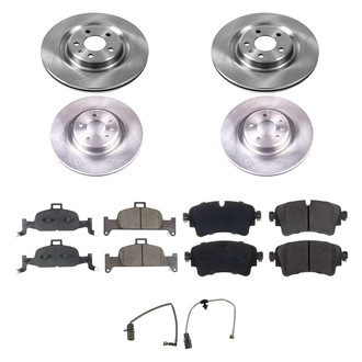 Callahan Brake Parts® - Plain Front and Rear Brake Kit
