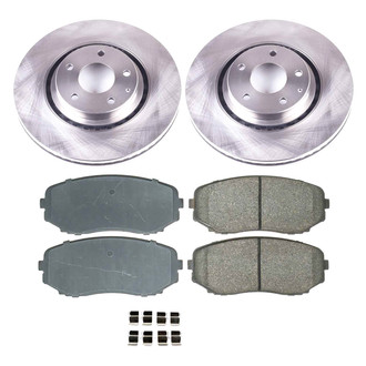 Callahan Brake Parts® K038512 - Plain Front Brake Kit