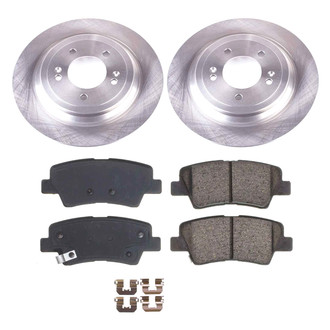 Callahan Brake Parts® - Plain Rear Brake Kit